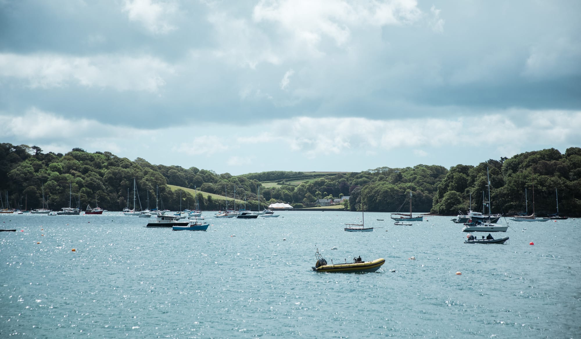 Katie & Matt at Place House, St Mawes, Cornwall — documentary wedding photograph, frame 010