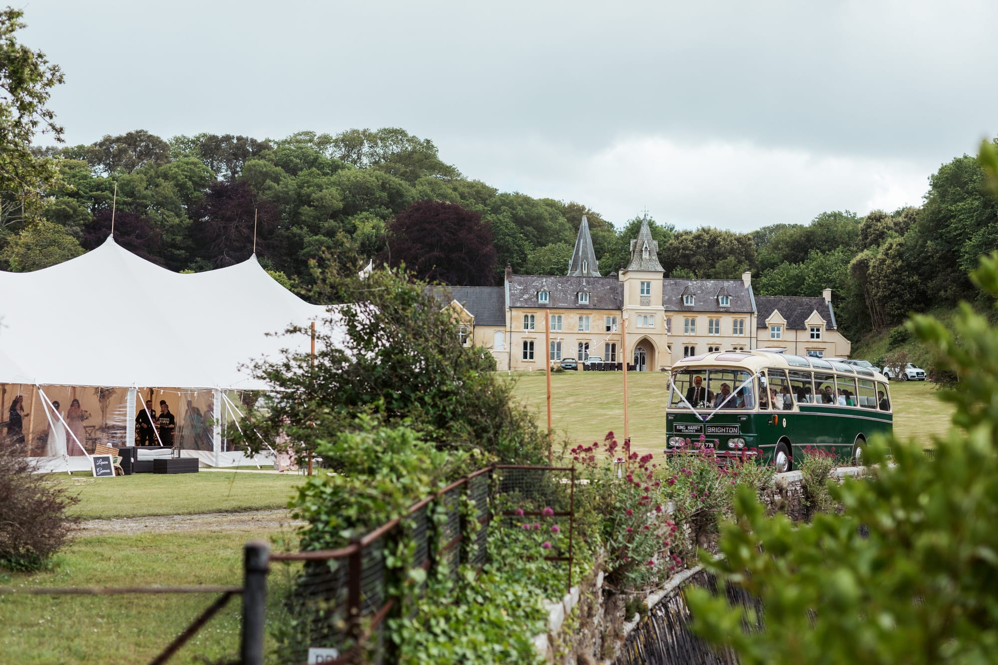 Katie & Matt at Place House, St Mawes, Cornwall — documentary wedding photograph, frame 278