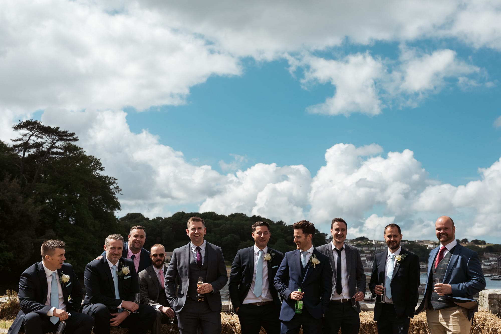 Katie & Matt at Place House, St Mawes, Cornwall — documentary wedding photograph, frame 331