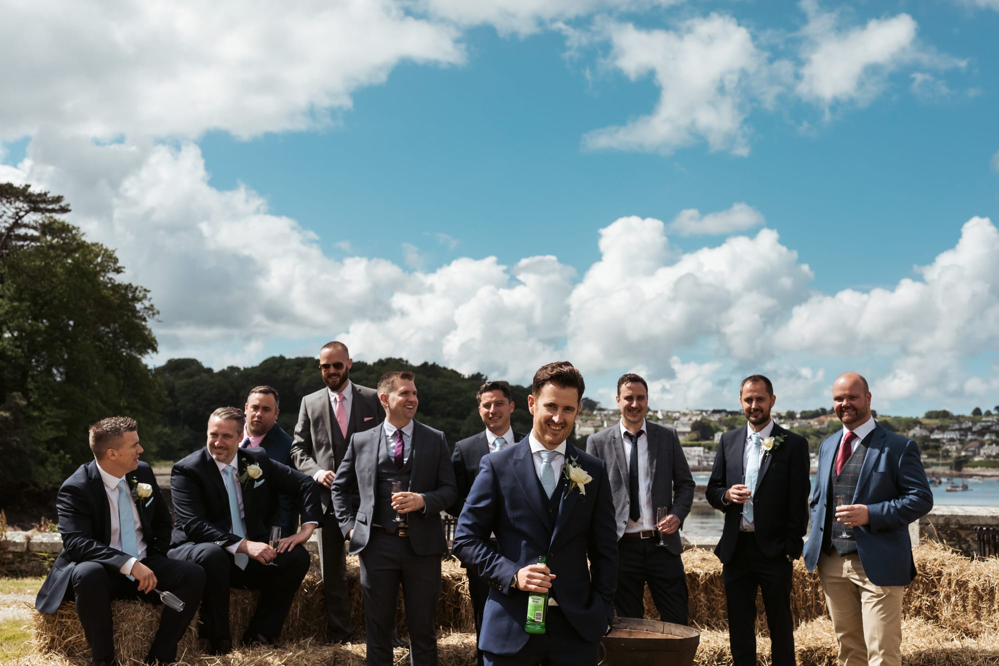 Katie & Matt at Place House, St Mawes, Cornwall — documentary wedding photograph, frame 334