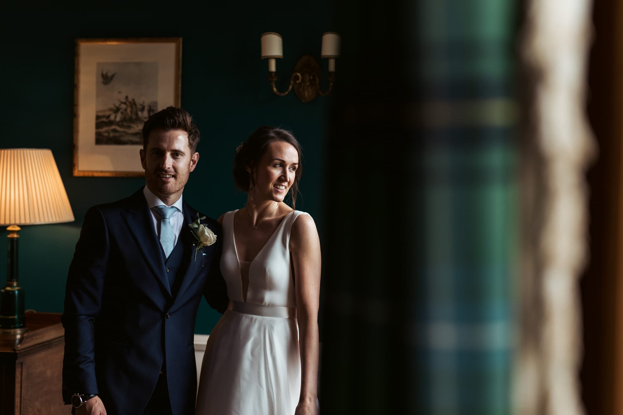 Katie & Matt at Place House, St Mawes, Cornwall — documentary wedding photograph, frame 425