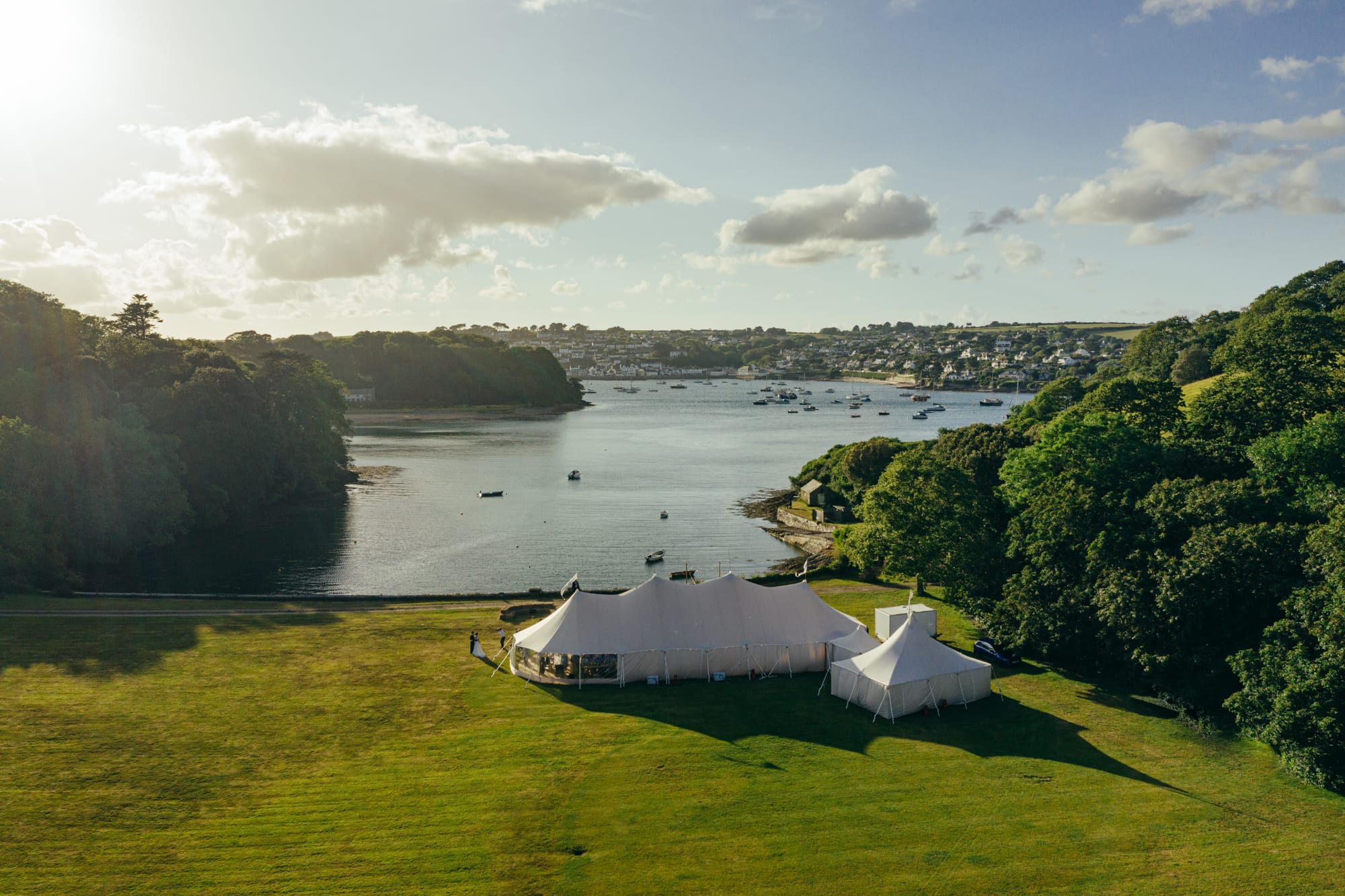 Katie & Matt at Place House, St Mawes, Cornwall — documentary wedding photograph, frame 614