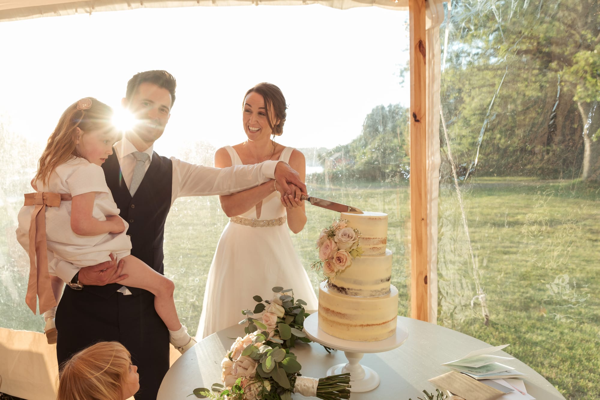 Katie & Matt at Place House, St Mawes, Cornwall — documentary wedding photograph, frame 716